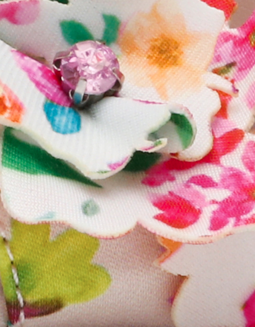 HILLEY NATURAL FLORAL MULTI Women's Floral High Heel Stiletto Sandal