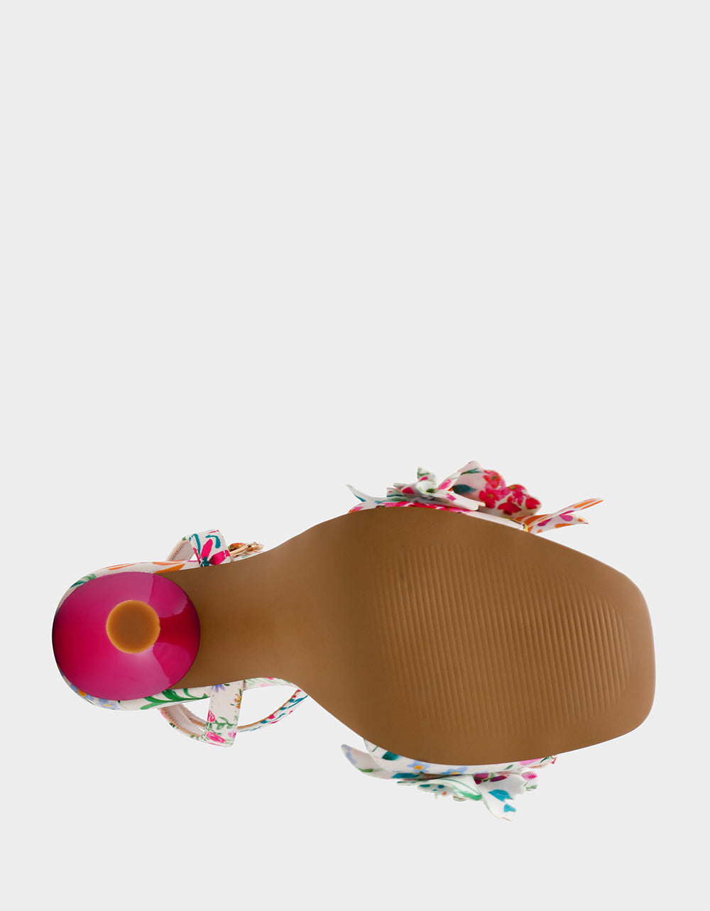 HILLEY NATURAL FLORAL MULTI Women's Floral High Heel Stiletto Sandal