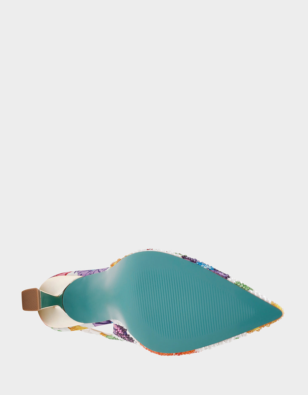 CLARK BRIGHT MULTI Women's Rhinestone Floral Heel