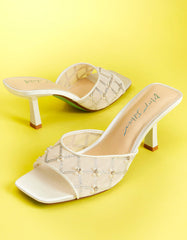 EMM IVORY Slip-On Mule Sandal