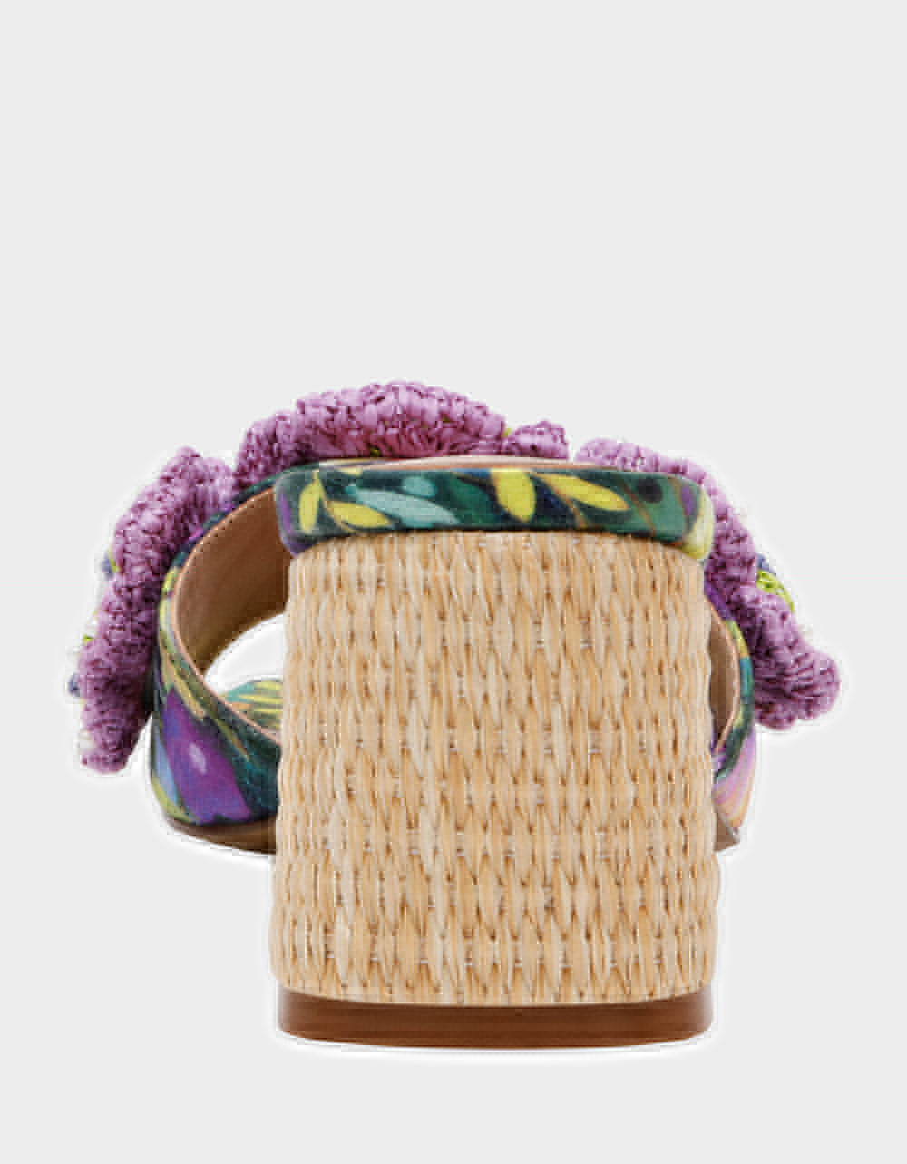 DIETRICH BRIGHT MULTI Square-Toe Mule Heel