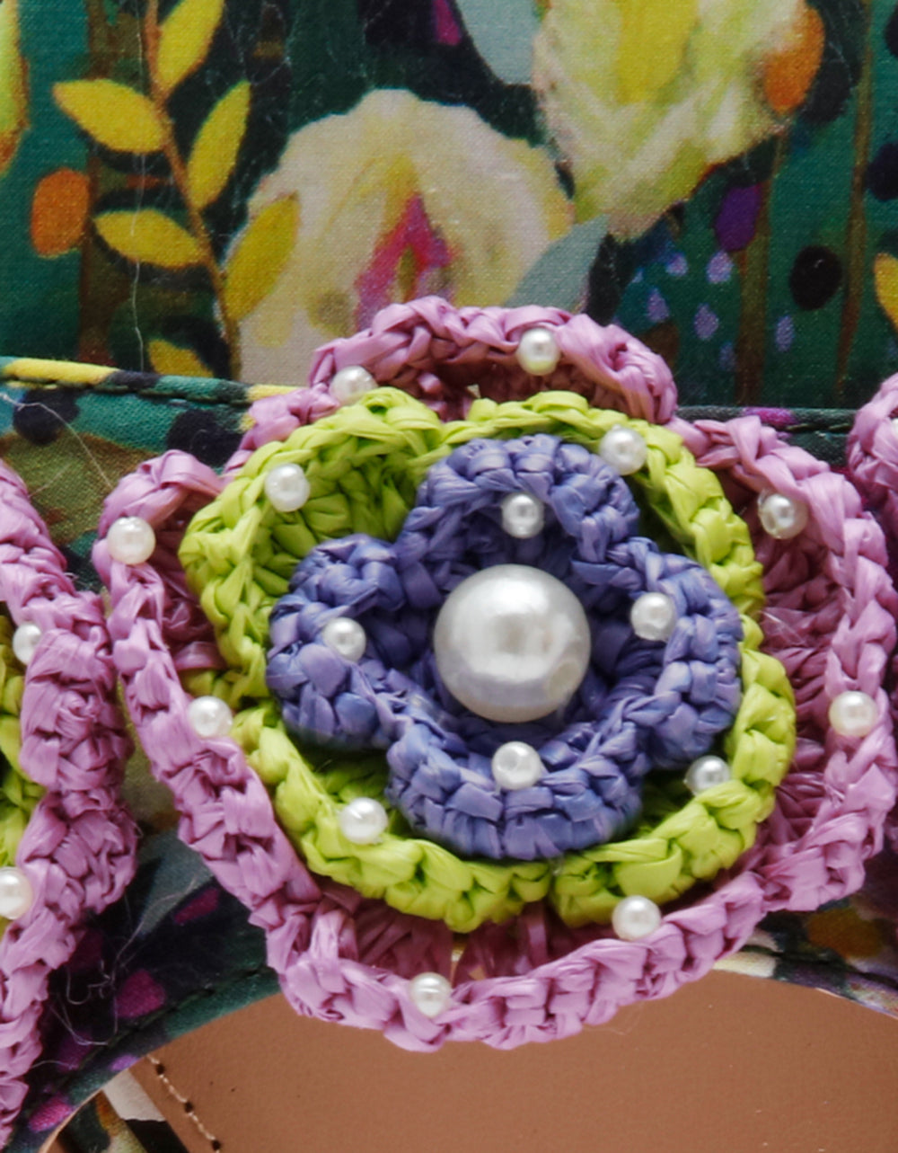 DIETRICH BRIGHT MULTI Square-Toe Mule Heel