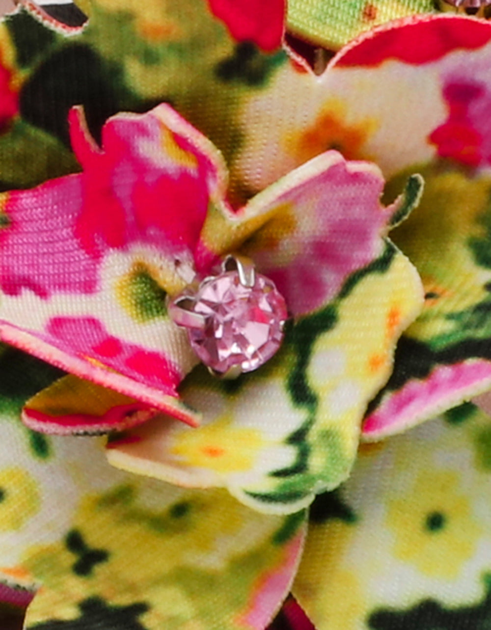 HILLEY GREEN FLORAL MULTI Women's Floral High Heel Stiletto Sandal