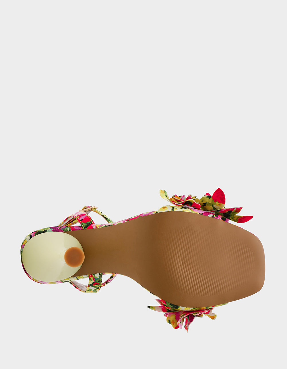 HILLEY GREEN FLORAL MULTI Women's Floral High Heel Stiletto Sandal