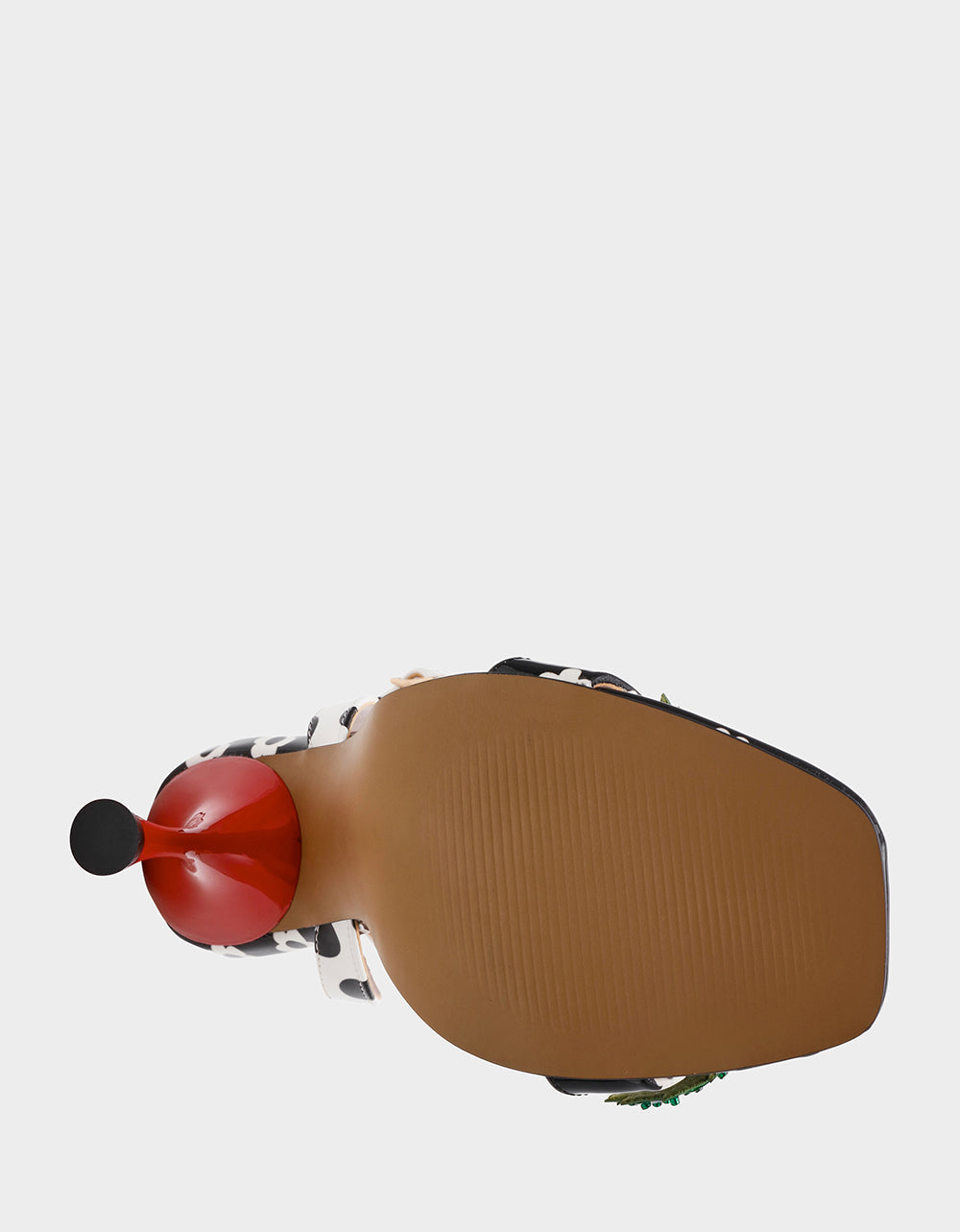 ADDISON Black/White Multi Women's Strappy Square-Toe Heel