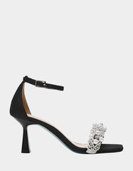 MILO BLACK Embellished Kitten Heel