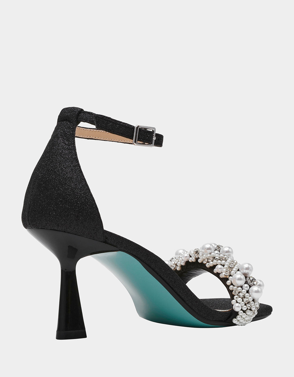MILO BLACK Embellished Kitten Heel
