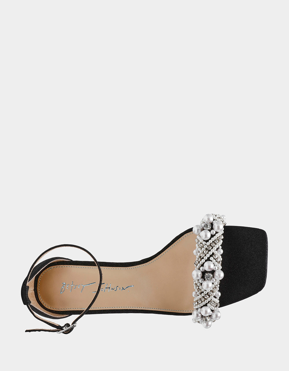 MILO BLACK Embellished Kitten Heel