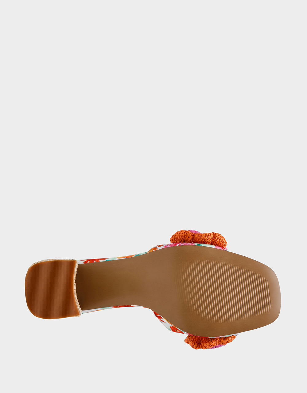 DIETRICH WHITE MULTI Square-Toe Mule Heel