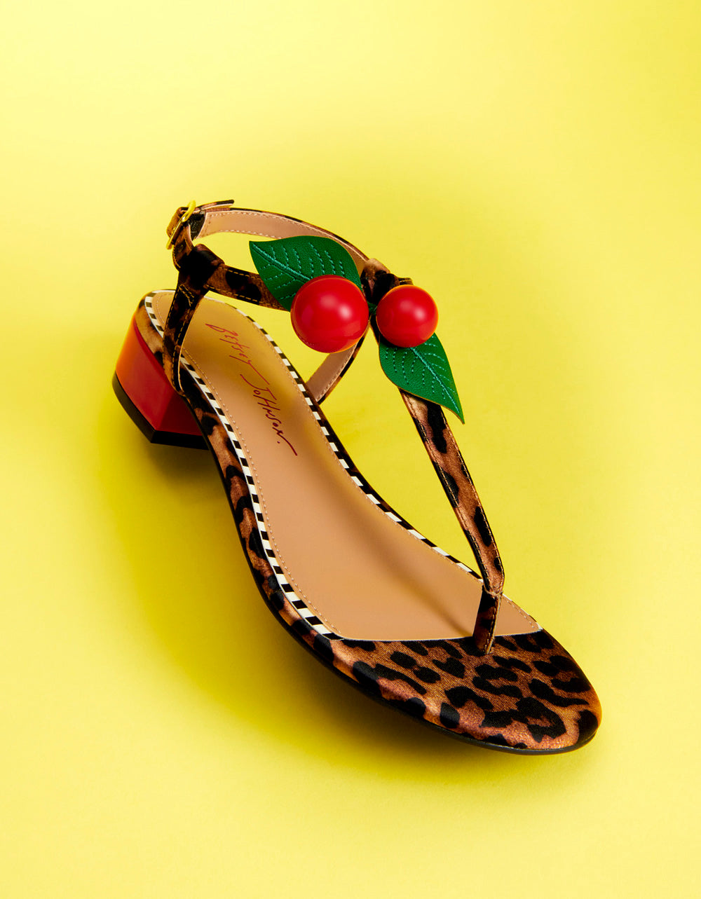 ASBURY LEOPARD Cherry Sandal
