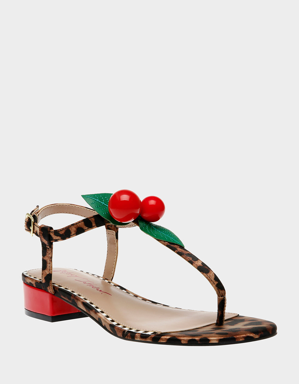ASBURY LEOPARD Cherry Sandal