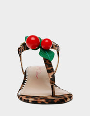 ASBURY LEOPARD Cherry Sandal