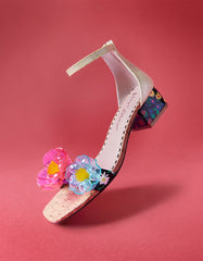 OAKLEE GREEN MULTI Floral Sandal