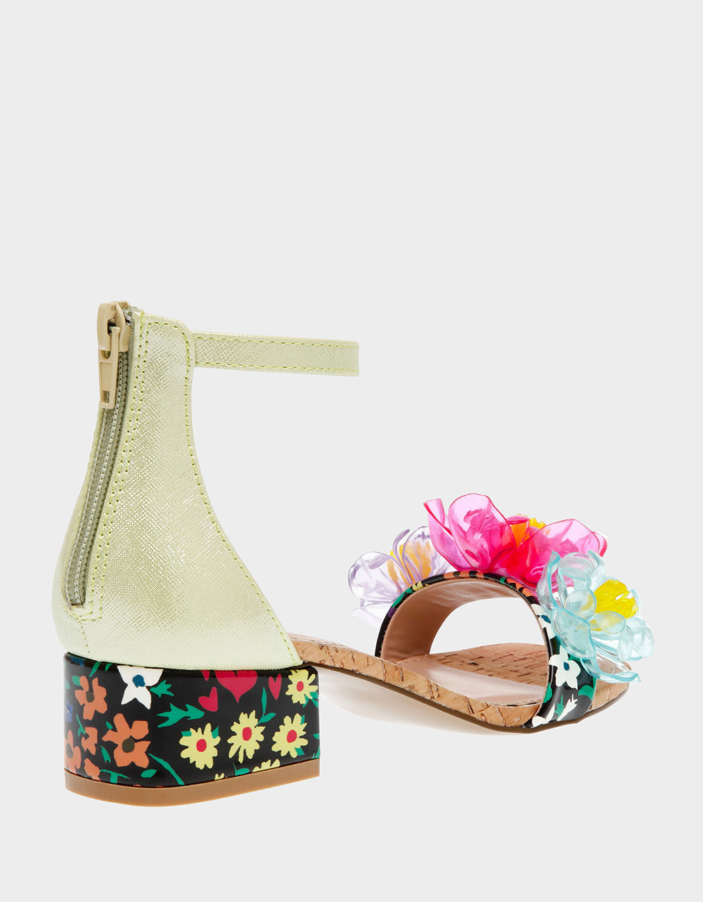 OAKLEE GREEN MULTI Floral Sandal