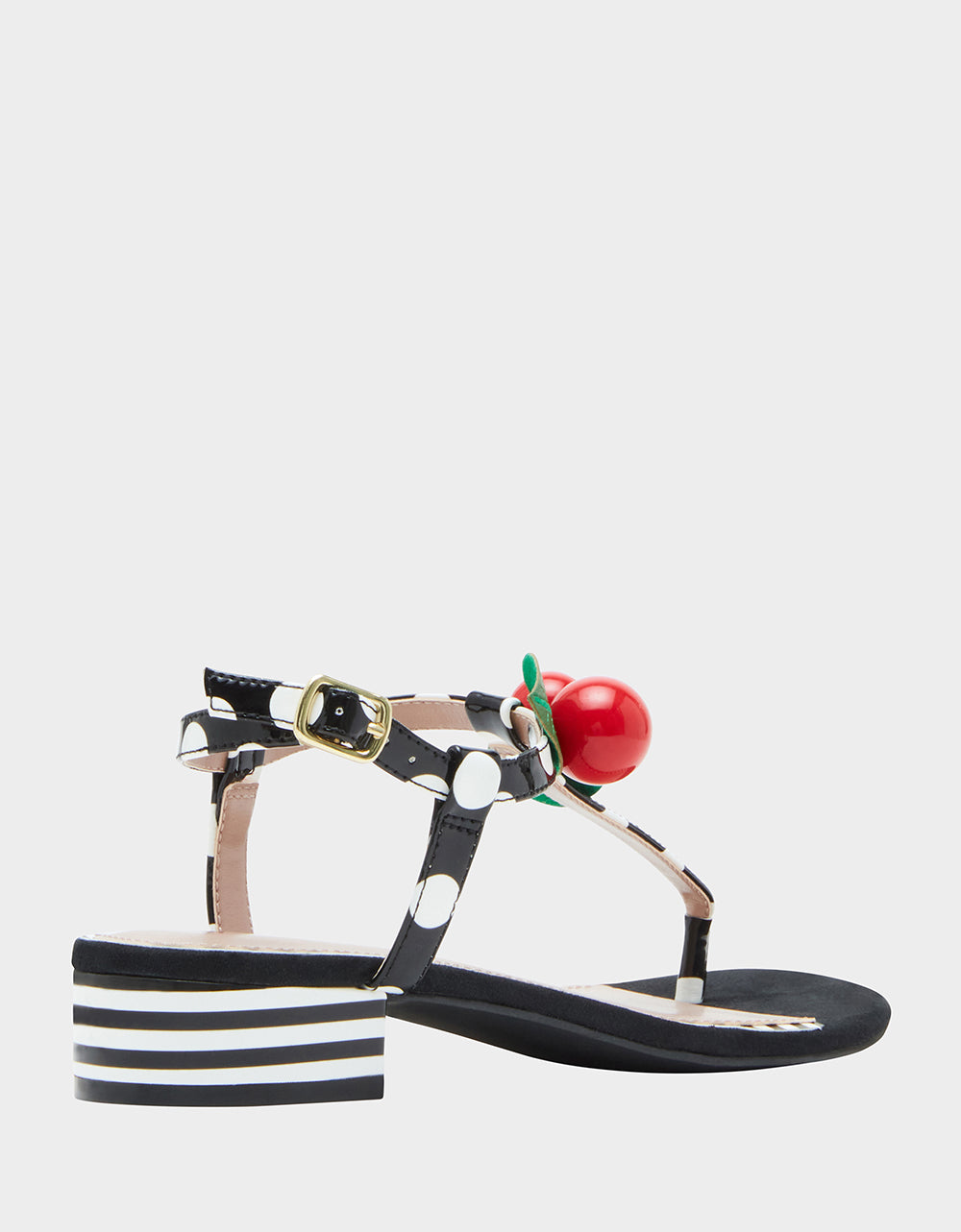 ASBURY BLACK WHITE MULTI Cherry Sandals