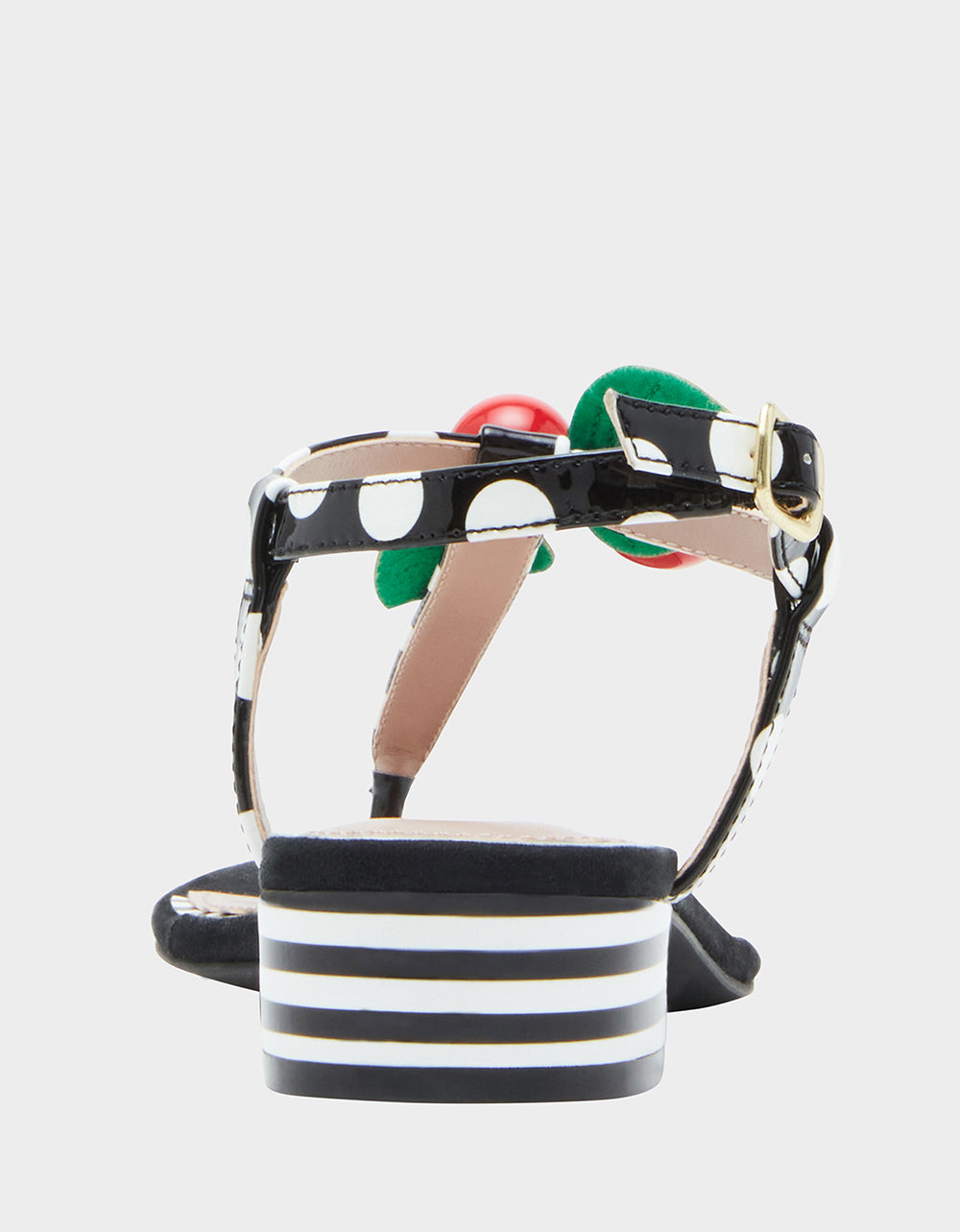 ASBURY BLACK WHITE MULTI Cherry Sandals