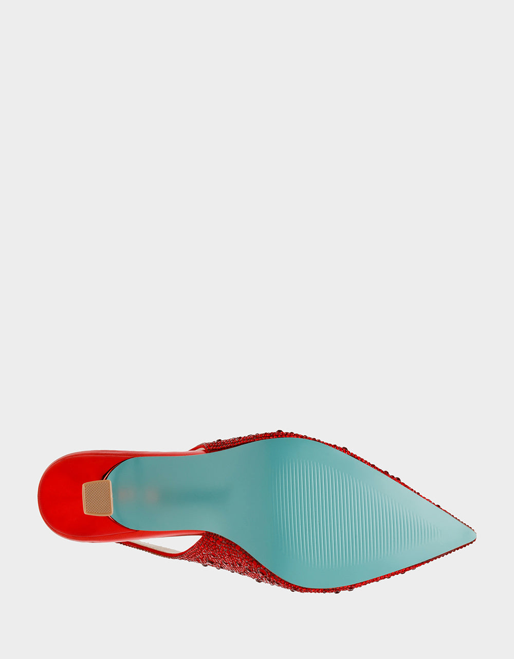 CLARK RED Slingback Kitten Heels